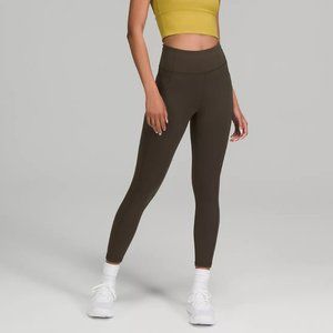 Lululemon Invigorate High Rise Tight 25” Dark Olive - Size 12